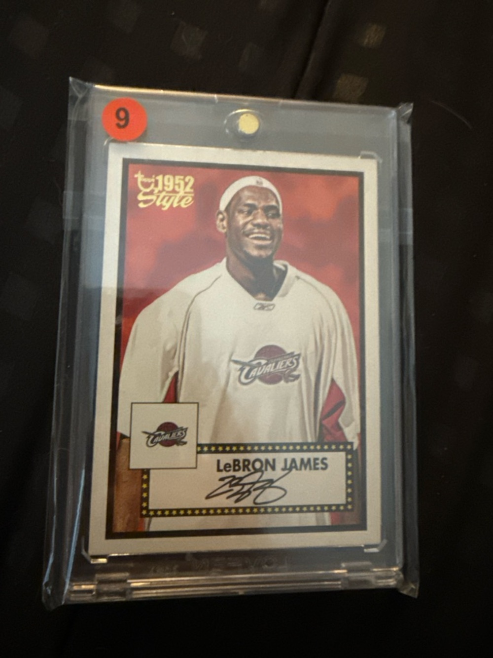 LeBron James 1952 Style Basketball Trading Card – White/Red